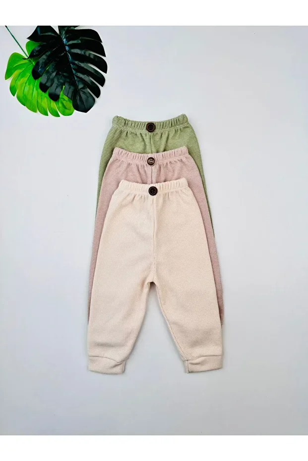 Ensemble de 3 Pantalons pour Nouveau-né Doux et Tendance