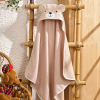 Serviette de Bain à Capuche pour Bébé Motif Ours