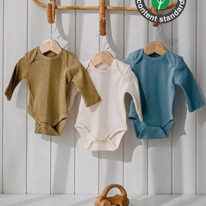 Lot de 3 bodys Bébé en Coton Bio Certifié