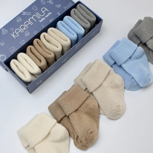 Lot de 6 paires de Chaussettes Bébé Couleurs Mixtes