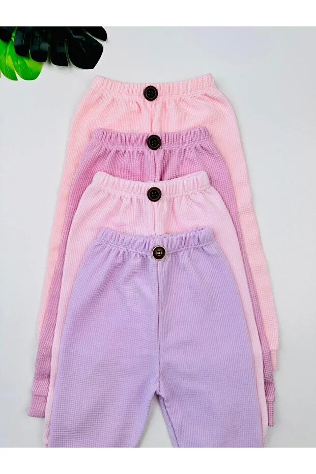 Ensemble de 4 Pantalons pour Nouveau-né Doux et Tendance - Image 2