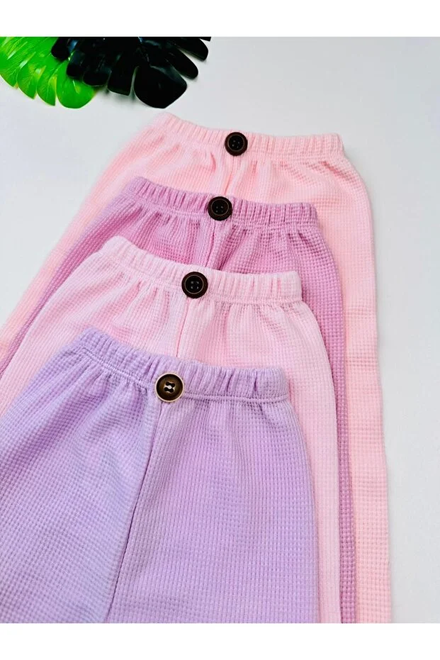 Ensemble de 4 Pantalons pour Nouveau-né Doux et Tendance - Image 3